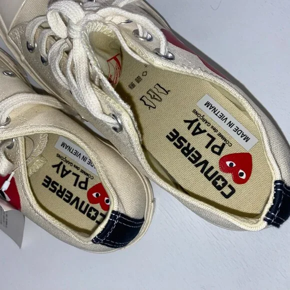 Size 8 Converse X Play Comme Des Garcons chuck 70 (Brand New, Never Worn)